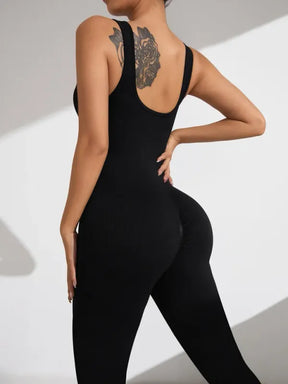 Macacão Sem Costura Feminino Yoga Controle de Barriga