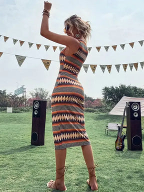 Vestido Mini Stardom Laranja | Design em A para Verão