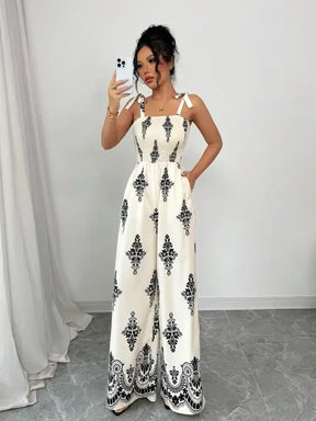 Macacão Boho Paisley Perna Larga | Musa Brasil