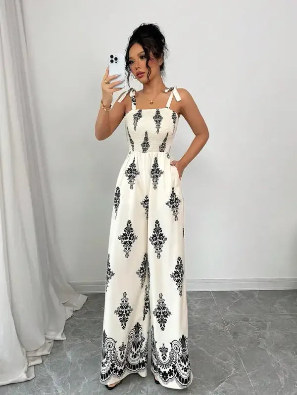 Macacão Boho Paisley Perna Larga | Musa Brasil