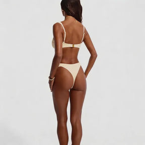 Biquíni Conjunto 2 Peças Moda Praia Feminina Secagem Rápida