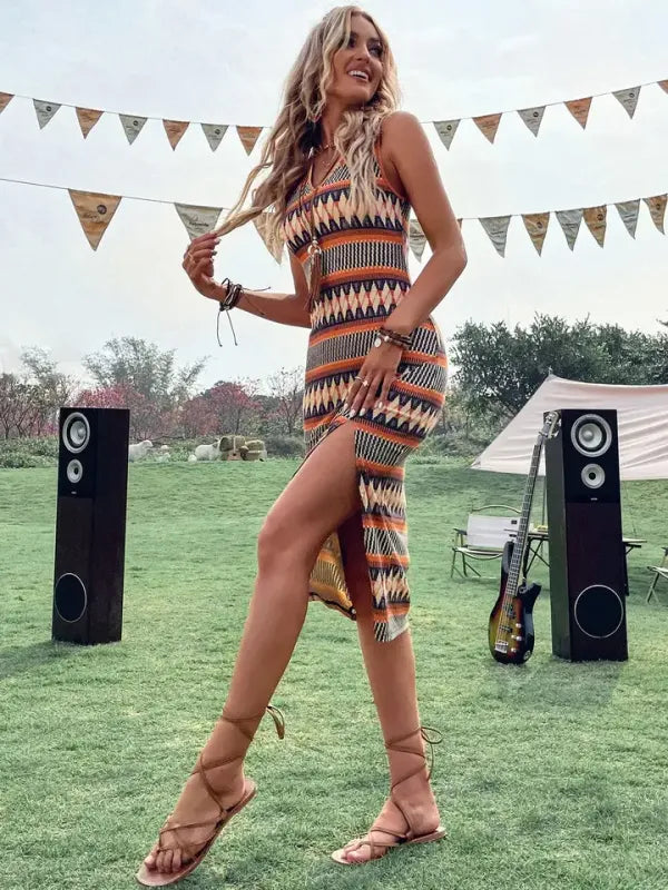 Vestido Mini Stardom Laranja | Design em A para Verão