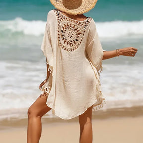 Saída de Praia Crochê Feminina | Cover-Up Elegante