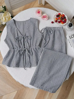 Conjunto Feminino Regata Listrada + Calça Pantalona
