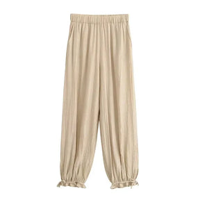 Conjunto Feminino Verão 2026 - Colete Cáqui com Miçangas