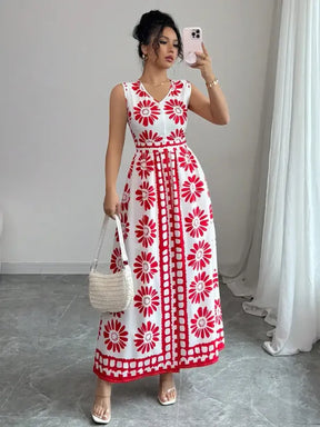 Macacão Feminino 2 em 1 Estampa Retrô — Moda Praia Elegante