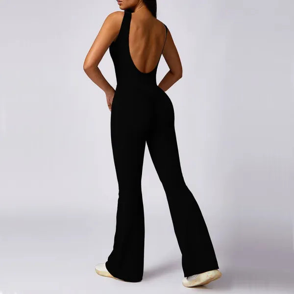 Macacão Fitness Feminino Push Up Yoga Stretch Bodysuit