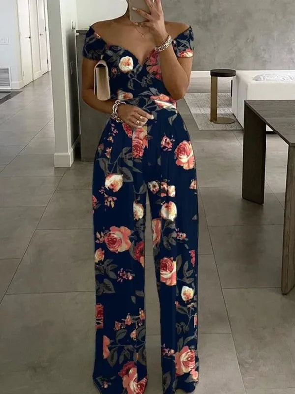 Macacão Floral Feminino Y2K Tomara-que-Caia