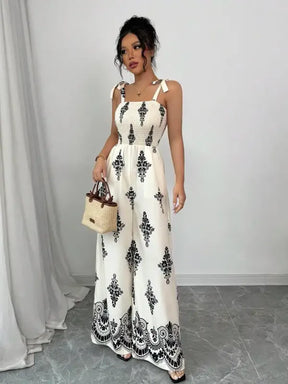 Macacão Boho Paisley Perna Larga | Musa Brasil