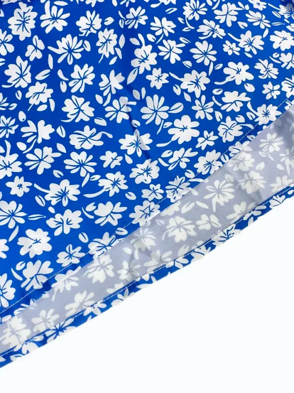Vestido Cami Floral Costas Nuas — Elegância Resort