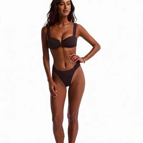 Biquíni Conjunto 2 Peças Moda Praia Feminina Secagem Rápida