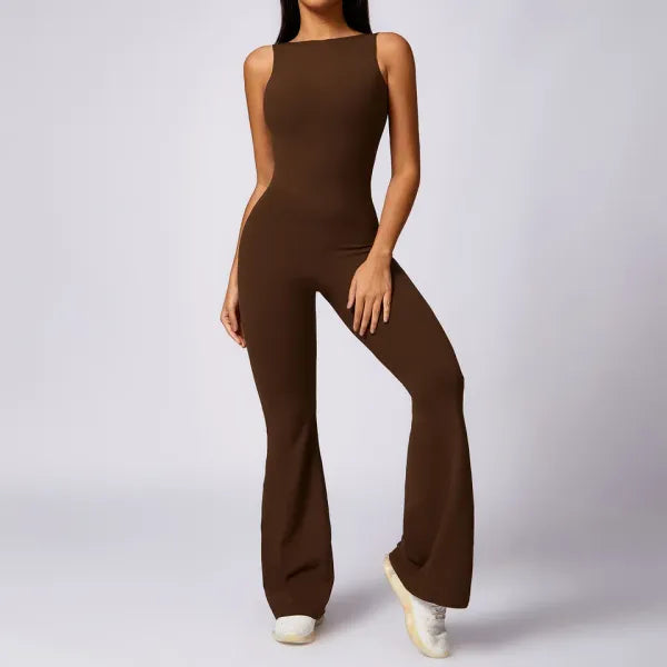 Macacão Fitness Feminino Push Up Yoga Stretch Bodysuit