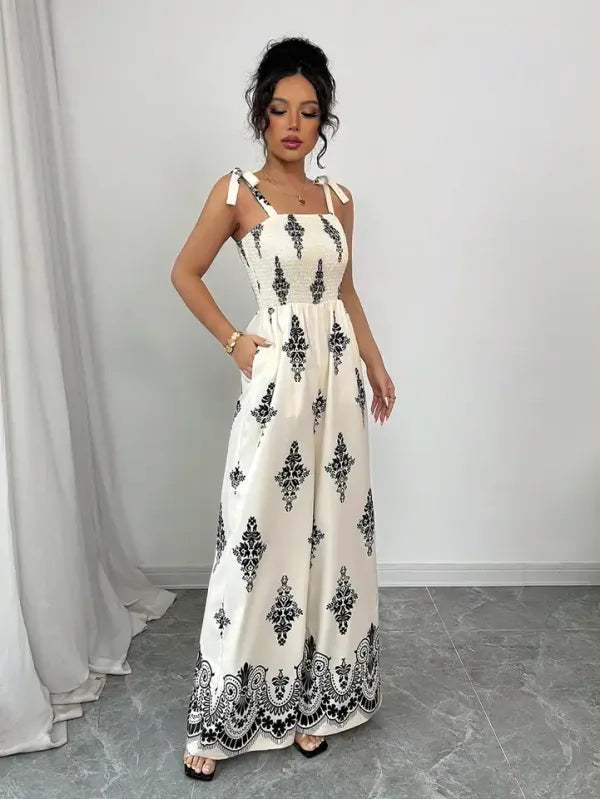 Macacão Boho Paisley Perna Larga | Musa Brasil