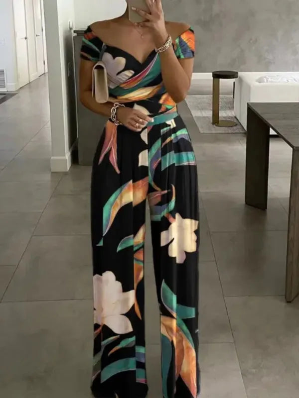 Macacão Floral Feminino Y2K Tomara-que-Caia