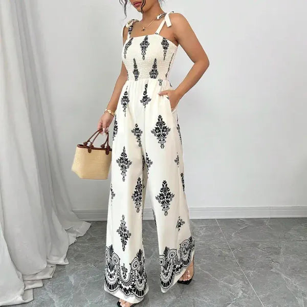 Macacão Boho Paisley Perna Larga | Musa Brasil
