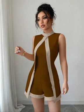 Macacão Bodycon Elegante Sem Costas | Cintura Alta Franzida