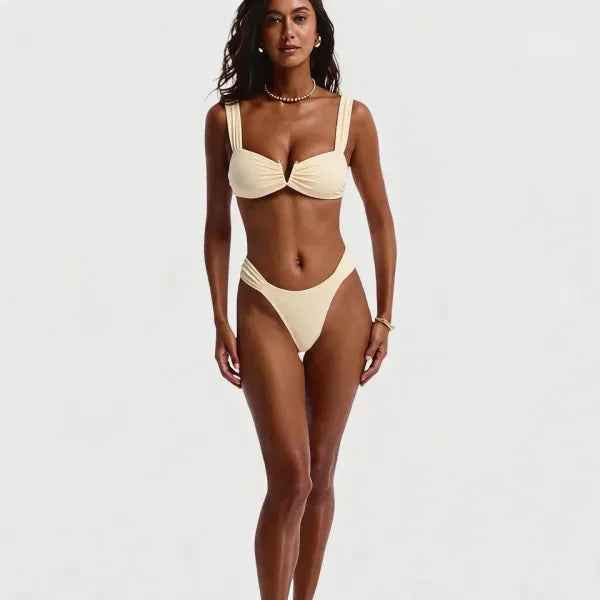 Biquíni Conjunto 2 Peças Moda Praia Feminina Secagem Rápida
