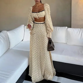 Conjunto Feminino Vestido Regata Poás + Saia Godê + Blusa