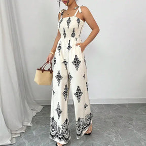 Macacão Boho Paisley Perna Larga | Musa Brasil