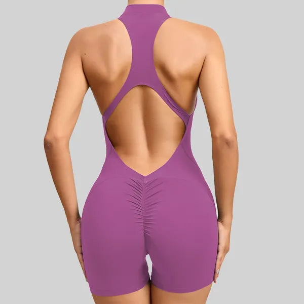Macacão Esportivo Feminino Curto – Yoga e Treino