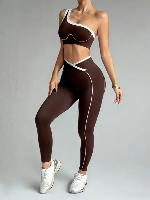 Conjunto Feminino Yoga Sem Costura — Legging e Top