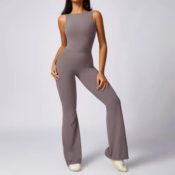 Macacão Fitness Feminino Push Up Yoga Stretch Bodysuit