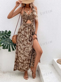Vestido Feminino Halter Plissado com Renda e Costas Abertas