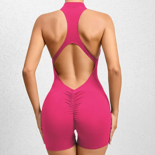 Macacão Esportivo Feminino Curto – Yoga e Treino [v:1btqfyg]