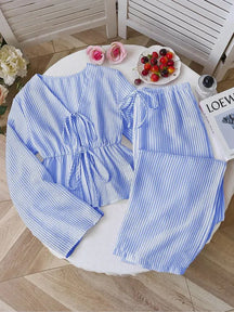 Conjunto Feminino Regata Listrada + Calça Pantalona [v:1roi2q3]