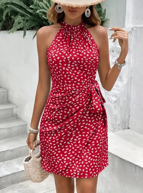 Vestido Halter Feminino Elegante de Verão — Look Sofisticado
