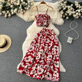Conjunto Feminino Floral Top e Saia Moda Praia Verão