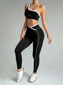 Conjunto Feminino Yoga Sem Costura — Legging e Top [v:1b16q95]
