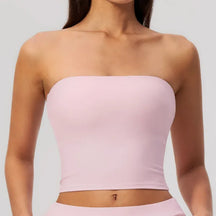 Top Esportivo Sem Alças Push Up Fitness e Yoga Feminino [v:1hfanmo]