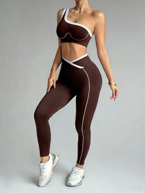 Conjunto Feminino Yoga Sem Costura — Legging e Top [v:1bohjbe]
