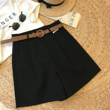 Shorts Feminino Perna Larga Algodão Casual Elegante [v:us6ooh]