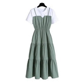 Vestido Falso Duas Peças Feminino | Cintura Marcada [v:1sxnxlm]