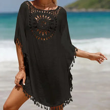 Saída de Praia Crochê Feminina | Cover-Up Elegante [v:tfddd9]