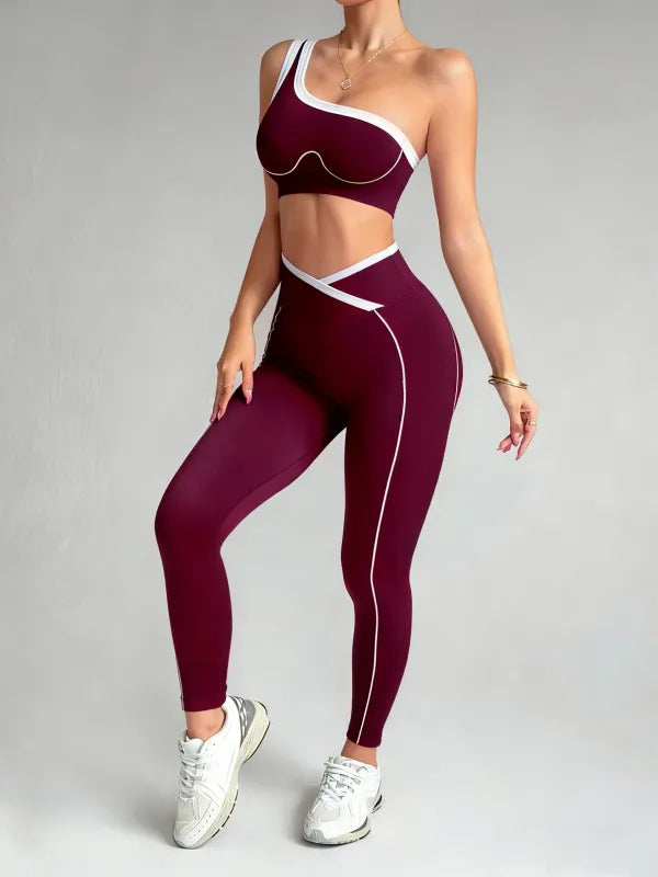 Conjunto Feminino Yoga Sem Costura — Legging e Top [v:1cz35fw]