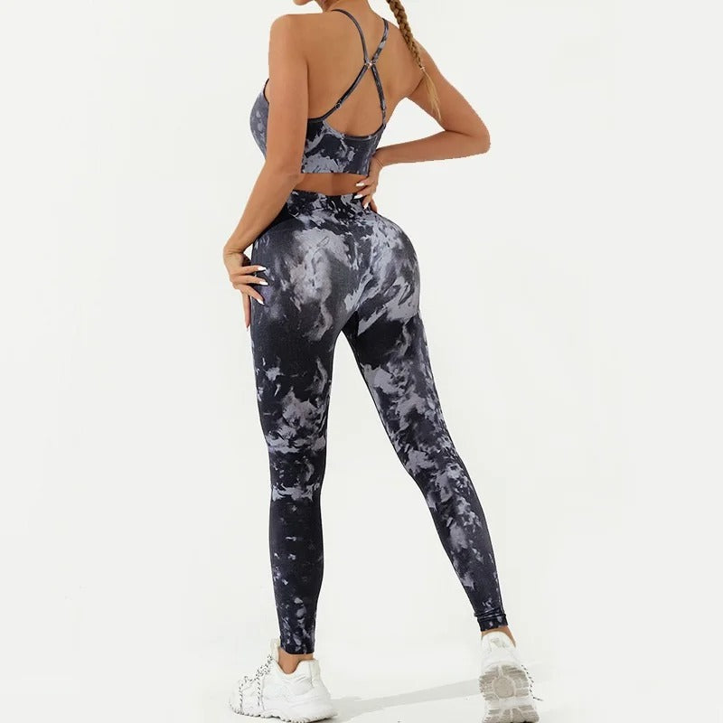 Conjunto Academia Sem Costura - Zebra