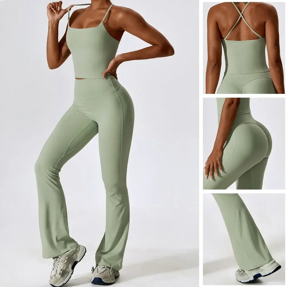 Conjunto Academia Sem Costura - Flare